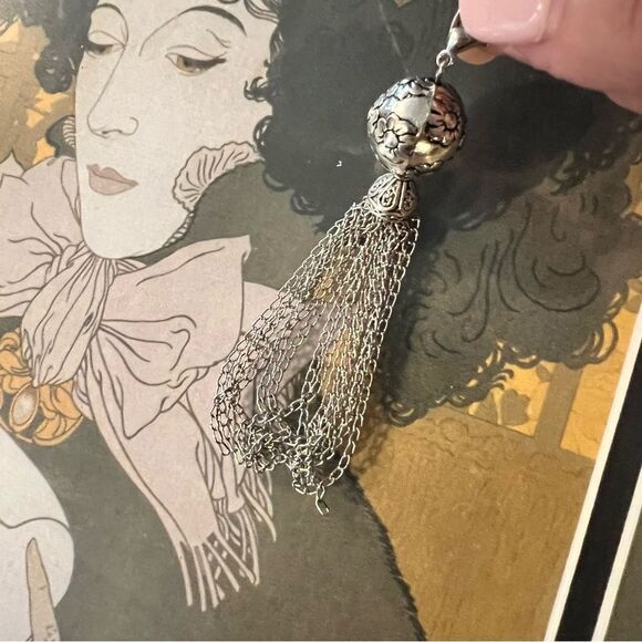 Silver Ball Tassel Pendant - Picture 1 of 5